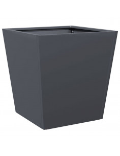 Fioriera da Giardino Antracite 40x40x40 cm in Acciaio 2