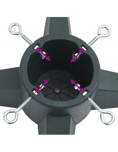 Base per Albero di Natale Verde 55,5x55,5x15 cm