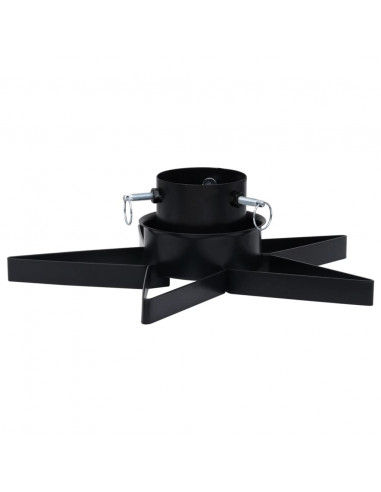 Base per Albero di Natale Nera 47x47x13,5 cm