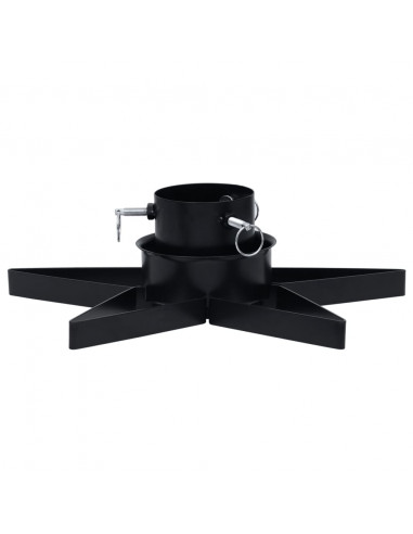 Base per Albero di Natale Nera 47x47x13,5 cm