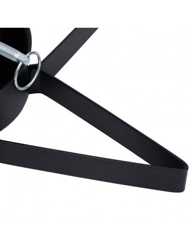 Base per Albero di Natale Nera 47x47x13,5 cm