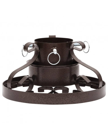 Base per Albero di Natale Rame Anticato 29x29x15,5 cm