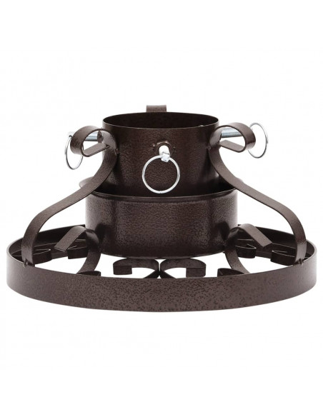 Base per Albero di Natale Rame Anticato 29x29x15,5 cm