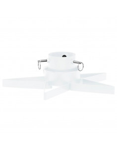 Base per Albero di Natale Bianca 47x47x13,5 cm 2