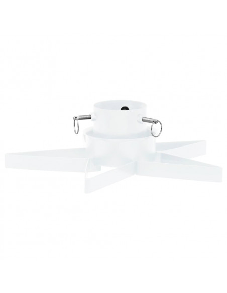 Base per Albero di Natale Bianca 47x47x13,5 cm