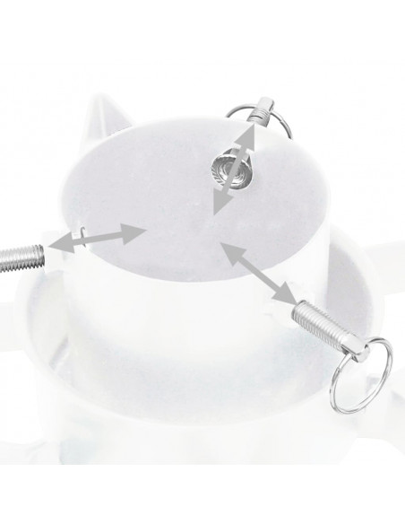 Base per Albero di Natale Bianca 47x47x13,5 cm