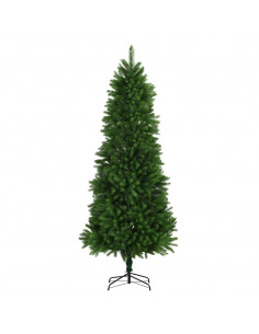 Albero di Natale Artificiale Realistico con Punte 240 cm Verde 2