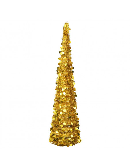 Albero di Natale Artificiale Apribile Oro 180 cm PET