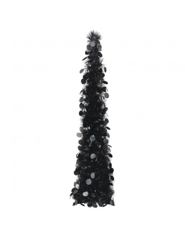 Albero di Natale Artificiale Apribile Nero 120 cm PET