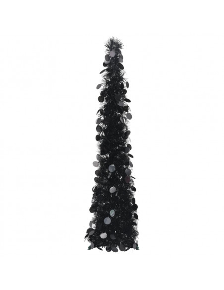 Albero di Natale Artificiale Apribile Nero 120 cm PET