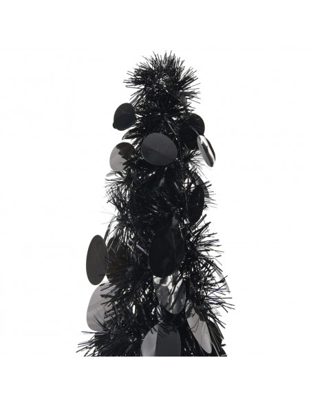 Albero di Natale Artificiale Apribile Nero 120 cm PET