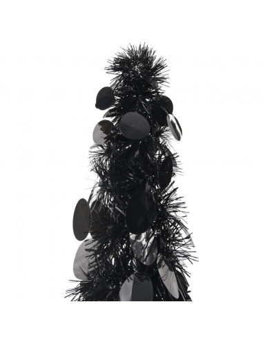 Albero di Natale Artificiale Apribile Nero 150 cm PET