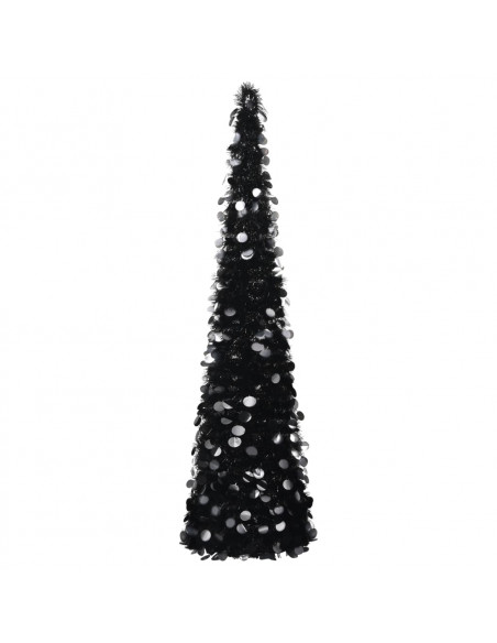 Albero di Natale Artificiale Apribile Nero 180 cm PET