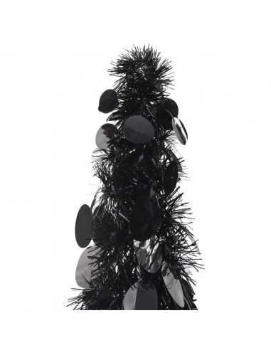 Albero di Natale Artificiale Apribile Nero 180 cm PET