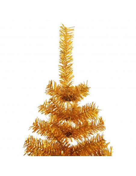 Albero di Natale Artificiale con Supporto Oro 180 cm PET