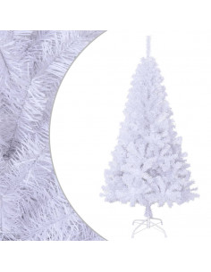 Albero di Natale Artificiale con Rami Spessi Bianco 150 cm PVC 2