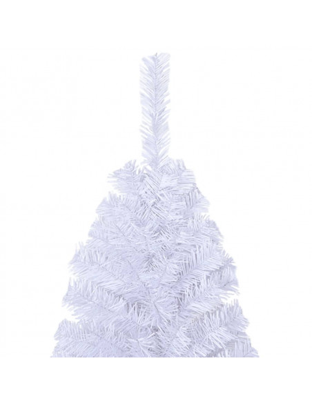 Albero di Natale Artificiale con Rami Spessi Bianco 150 cm PVC