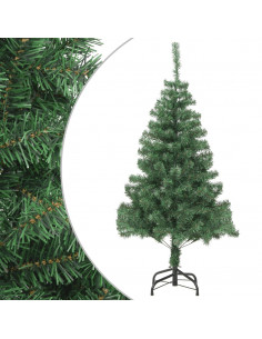 Albero Natale Artificiale con Supporto Acciaio 210 cm 910 Rami 2