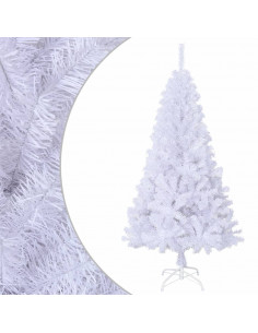 Albero di Natale Artificiale con Rami Spessi Bianco 120 cm PVC 2