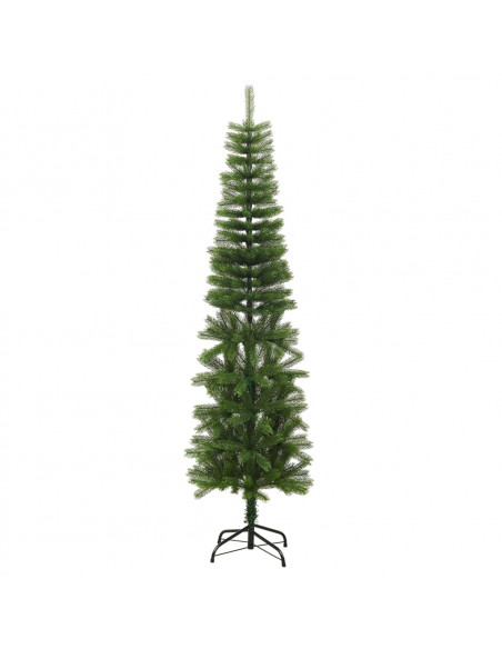 Albero di Natale Artificiale Sottile con Base 210 cm PE