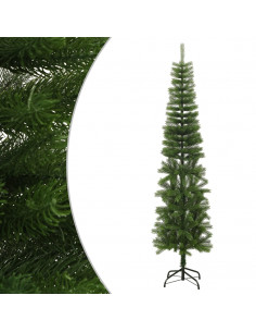 Albero di Natale Artificiale Sottile con Base 240 cm PE 2