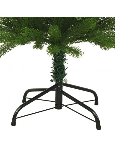 Albero di Natale Artificiale Sottile con Base 240 cm PE