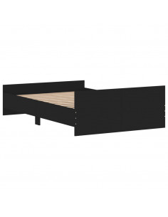 Giroletto con Testiera e Pediera Nero 120x190 cm