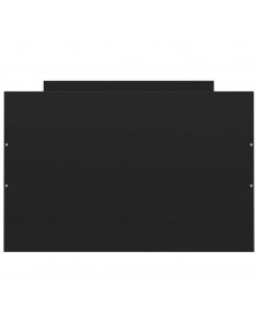 Giroletto con Testiera e Pediera Nero 75x190 cm