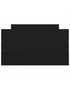 Giroletto con Testiera e Pediera Nero 90x190 cm