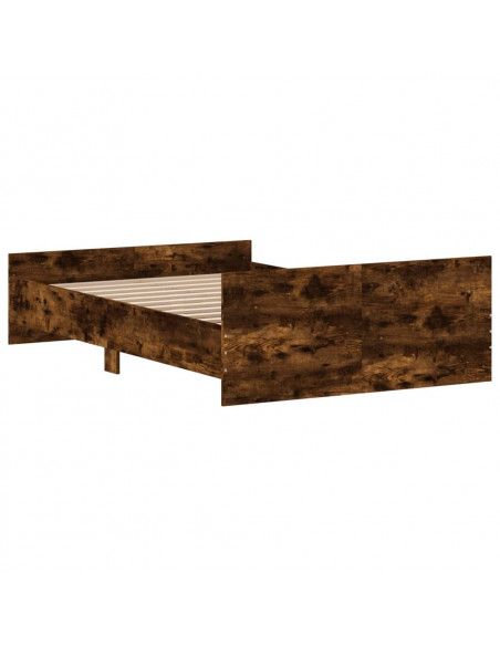 Giroletto con Testiera e Pediera Rovere Fumo 120x190 cm