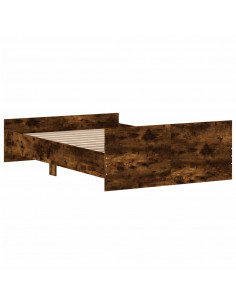 Giroletto con Testiera e Pediera Rovere Fumo 120x200 cm