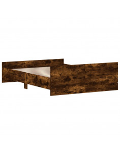 Giroletto con Testiera e Pediera Rovere Fumo 135x190 cm