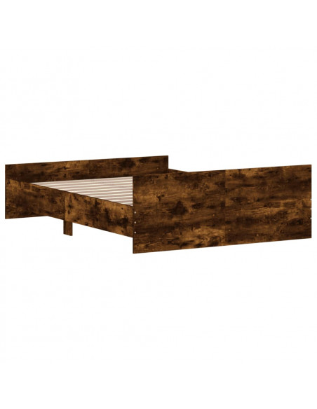 Giroletto con Testiera e Pediera Rovere Fumo 135x190 cm
