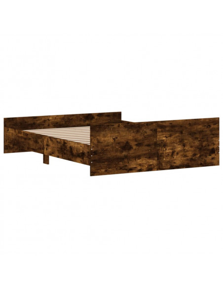 Giroletto con Testiera e Pediera Rovere Fumo 160x200 cm