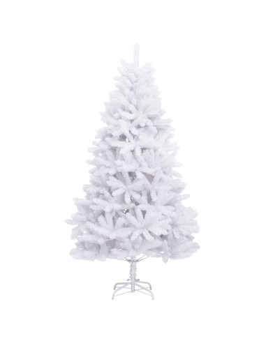 Albero di Natale Artificiale Incernierato con Base Bianco 270cm