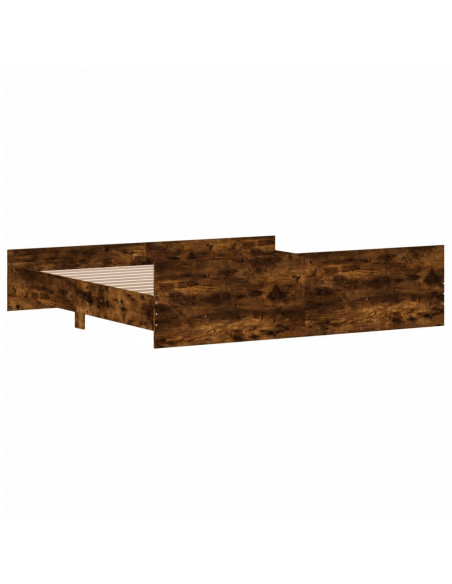 Giroletto con Testiera e Pediera Rovere Fumo 180x200 cm