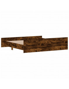 Giroletto con Testiera e Pediera Rovere Fumo 200x200 cm