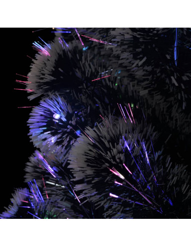 Albero di Natale Preilluminato con Supporto e LED 150 cm Fibra Ottica
