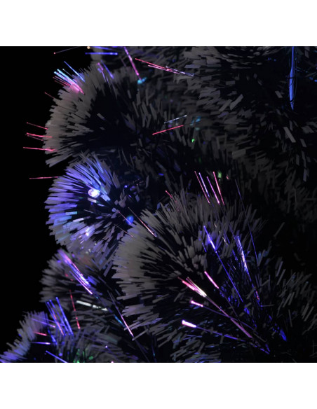 Albero di Natale Preilluminato con Supporto e LED 150 cm Fibra Ottica