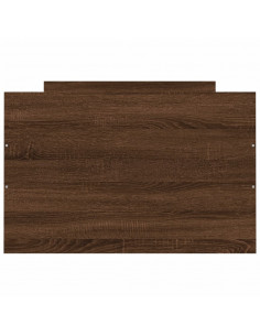 Giroletto con Testiera e Pediera Rovere Marrone 75x190 cm