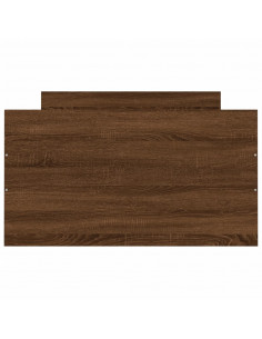 Giroletto con Testiera e Pediera Rovere Marrone 90x190 cm