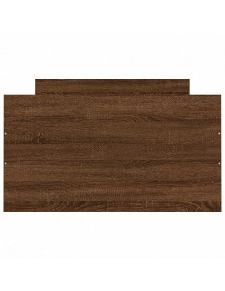 Giroletto con Testiera e Pediera Rovere Marrone 90x190 cm