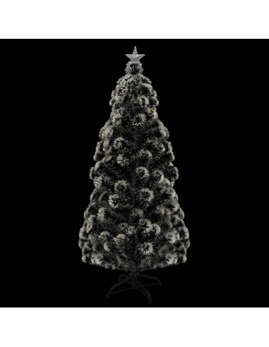 Albero di Natale Preilluminato con Supporto e LED 180 cm Fibra Ottica