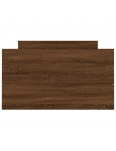 Giroletto con Testiera e Pediera Rovere Marrone 90x200 cm