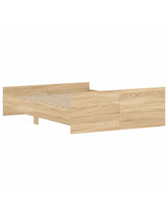 Giroletto con Testiera e Pediera Rovere Sonoma 140x190 cm