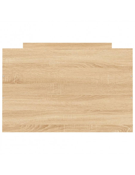 Giroletto con Testiera e Pediera Rovere Sonoma 75x190 cm
