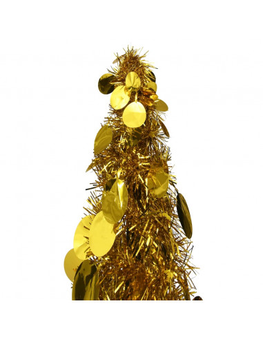 Albero di Natale Artificiale Apribile Dorato 120 cm PET
