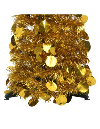 Albero di Natale Artificiale Apribile Dorato 120 cm PET