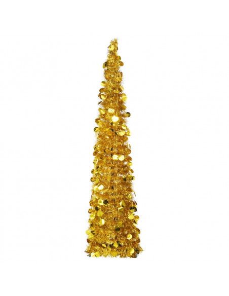 Albero di Natale Artificiale Apribile Dorato 150 cm PET