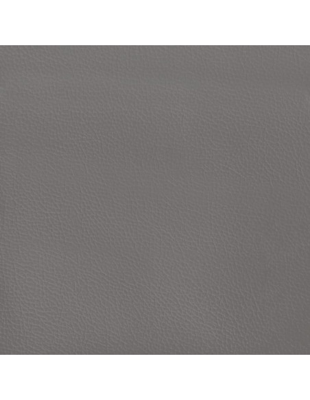 Giroletto con Testiera Grigio 160x200 cm in Similpelle
